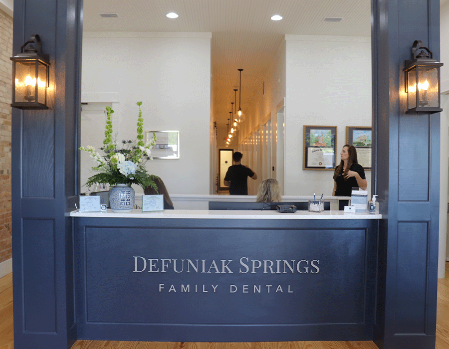 The front desk at DeFuniak Springs Family Dental